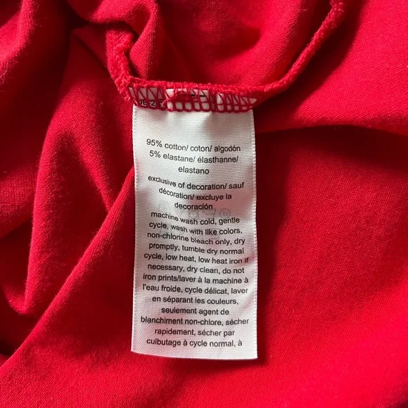 EUC Tommy Hilfiger red T-shirt dress size Large - Picture 5 of 9